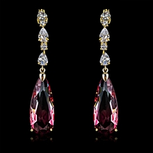 Show details for Origninal Big Platinum Plated Dangle Earrings