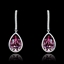 Show details for The Best Discount Platinum Plated Single Stone Drop & Dangle