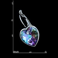 Picture of Brand New Platinum Plated Colourful Drop & Dangle