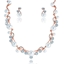 Show details for Premium Concise Rose Gold Plated 2 Pieces Jewelry Sets