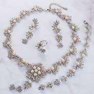 Picture of Popular Artificial Pearl Casual 4 Piece Jewelry Set