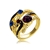 Picture of Nice Glass Multi-tone Plated Fashion Ring