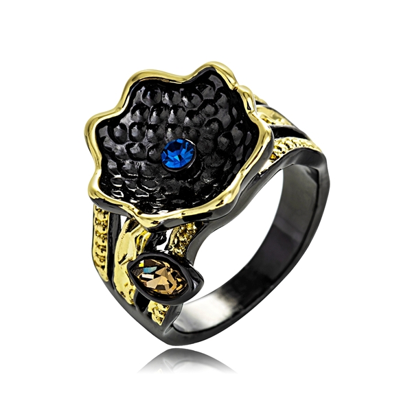 Picture of Glass Blue Fashion Ring for Female
