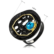 Picture of Classic Multi-tone Plated Fashion Ring for Girlfriend
