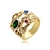 Picture of Low Cost Multi-tone Plated Classic Fashion Ring with Low Cost