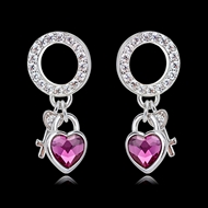 Picture of Key & Lock Casual Dangle Earrings with Easy Return