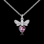 Picture of Charming Purple Zinc Alloy Pendant Necklace As a Gift