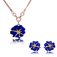 Picture of Charming Rose Gold Plated Rhinestone 2 Pieces Jewelry Sets
