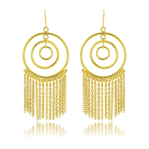 Picture of Shinning Dubai Style Gold Plated Drop & Dangle
