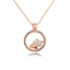 Show details for Fashion Cubic Zirconia Rose Gold Plated Pendant Necklace