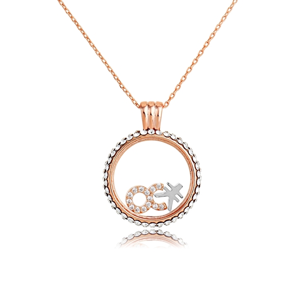 Picture of Origninal Small Rose Gold Plated Pendant Necklace