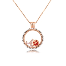 Show details for Copper or Brass Purple Pendant Necklace at Super Low Price