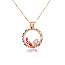 Show details for Delicate Rose Gold Plated Pendant Necklace Factory Direct