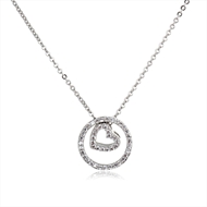 Picture of Delicate Platinum Plated Pendant Necklace with Full Guarantee