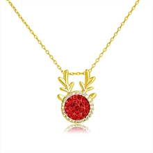 Show details for Copper or Brass Gold Plated Pendant Necklace at Great Low Price