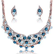 Show details for Good Performance Big Crystal 2 Pieces Jewelry Sets