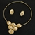 Picture of Shop Zinc Alloy Gold Plated Necklace and Earring Set with Wow Elements