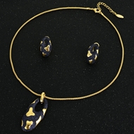 Picture of Hot Selling Rose Gold Plated Dubai Necklace and Earring Set from Top Designer