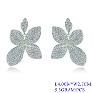Picture of Featured White Cubic Zirconia Dangle Earrings for Girlfriend