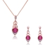 Show details for Discount Opal (Imitation) Rose Gold Plated 2 Pieces Jewelry Sets