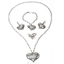 Show details for Sparkling Rhinestone Valentine's Day 4 Pieces Jewelry Sets