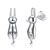 Picture of Animal 925 Sterling Silver Stud Earrings Online Shopping