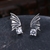 Picture of Unusual Small 925 Sterling Silver Dangle Earrings