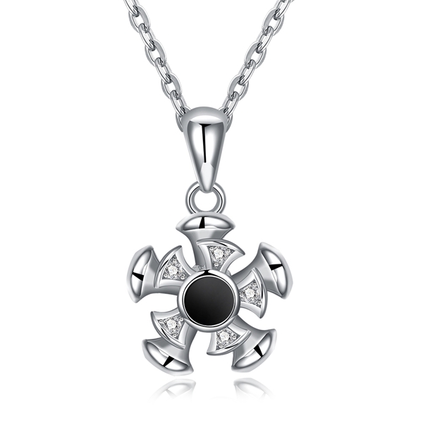 Picture of Great Value White Platinum Plated Pendant Necklace with Member Discount