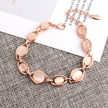 Show details for Purchase Rose Gold Plated White Fashion Bracelet Exclusive Online