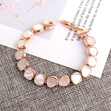 Show details for Zinc Alloy Rose Gold Plated Fashion Bracelet from Reliable Manufacturer