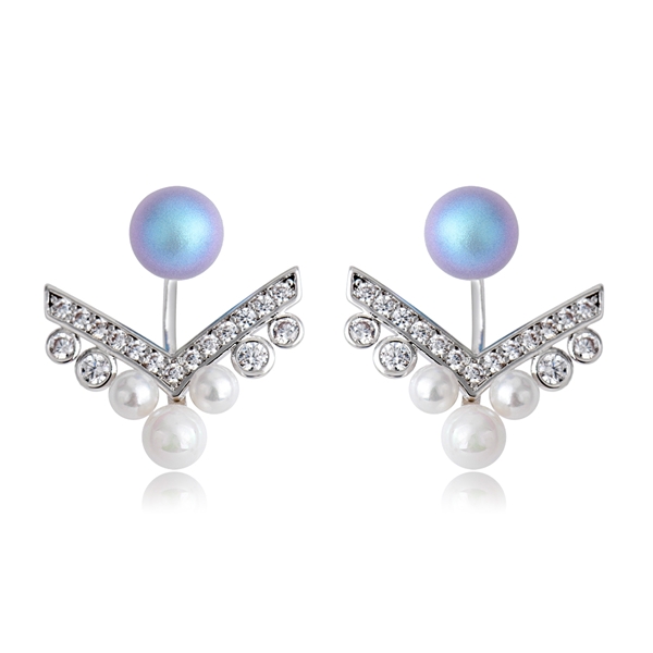 Picture of Irresistible Blue Fashion Stud Earrings Best Price
