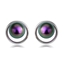 Show details for Famous Small Platinum Plated Stud Earrings