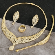 Picture of Luxury Gold Plated 4 Piece Jewelry Set with Worldwide Shipping