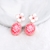 Picture of Fancy Flower Rose Gold Plated Dangle Earrings