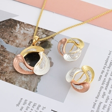 Show details for Fancy Dubai Casual Necklace and Earring Set