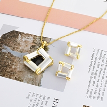 Show details for Zinc Alloy Casual Necklace and Earring Set with Full Guarantee