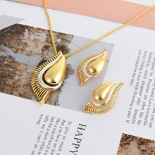 Show details for Bulk Gold Plated Casual Necklace and Earring Set Exclusive Online