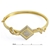 Picture of Well Produced Gold Plated Geometric Bangles