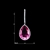 Picture of Amazing Zinc-Alloy Pink Drop & Dangle