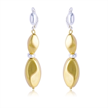 Show details for Classic Gold Plated Dangle Earrings with Fast Delivery