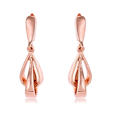 Show details for Classic Rose Gold Plated Dangle Earrings with Fast Delivery