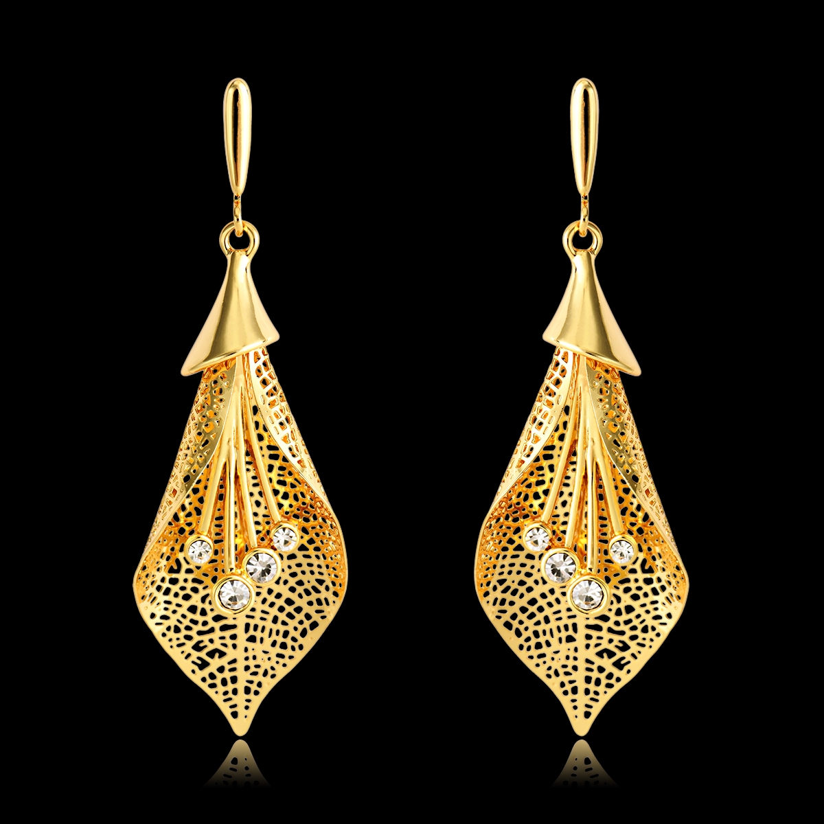 funky gold earrings