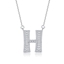 Show details for Purchase Platinum Plated White Pendant Necklace Exclusive Online
