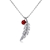 Picture of Filigree Small Red Pendant Necklace