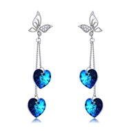Picture of New Season Blue Zinc Alloy Dangle Earrings with Wow Elements