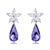 Picture of Buy Platinum Plated Small Dangle Earrings with Wow Elements