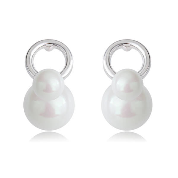 Picture of Inexpensive Platinum Plated Zinc Alloy Stud Earrings from Reliable Manufacturer