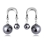 Show details for Classic Black Dangle Earrings with Fast Delivery