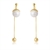 Picture of Trendy White Artificial Pearl Dangle Earrings with No-Risk Refund