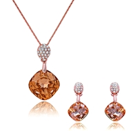 Picture of Unique Small Rose Gold Plated 2 Pieces Jewelry Sets